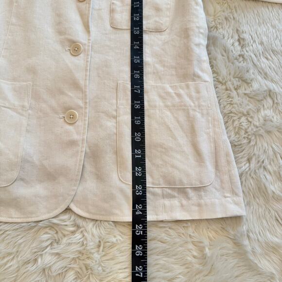 Vince Three Button Down Linen Silk Blend Single Breasted Blazer 4 NWT - Picture 9 of 12